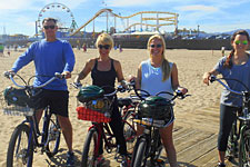 El cykel tur i Los Angeles Santa Monica